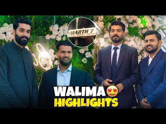 Last episode of wedding series | Walima highlights | Bilal Marth
