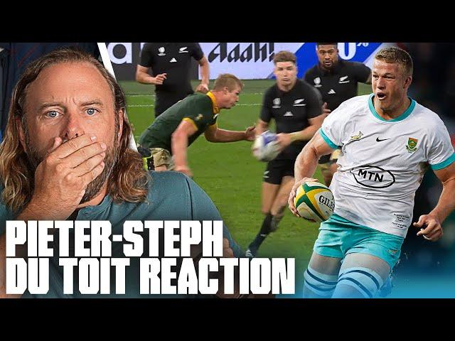 American Non-Rugby Fan Blind Reacts to Pieter-Steph du Toit, and It's BRUTAL | No Pads All Studs