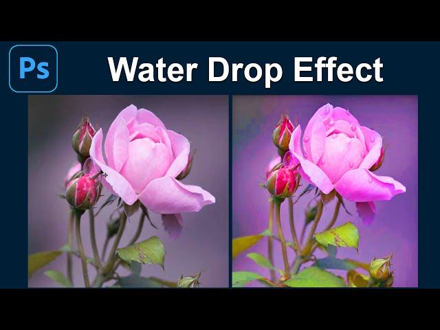 Photoshop Water Drop Effect | Advance Photoshop | #Photoshop