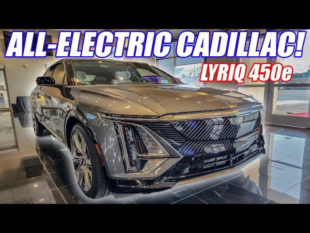 FIRST LOOK at the ALL-ELECTRIC 2023 Cadillac LYRIQ 450e RWD! *Walkaround exterior, interior, & specs