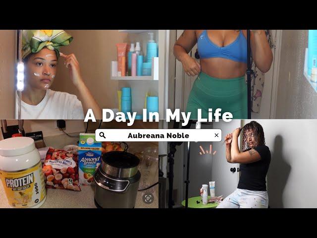 DAY IN MY LIFE | what I eat in a day, gym grwm, bts of content creation | Aubreana Noble