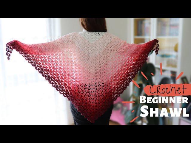 Crochet Simple And Elegant Beginner Shawl