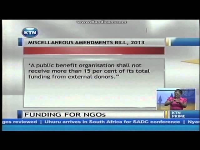 Government proposes to limit foreign funding for NGOs