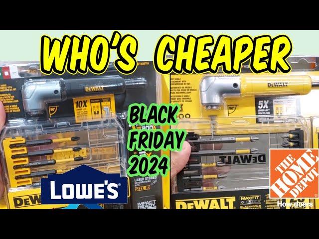 who has the best Black Friday deals Home depot or Lowes and best power tools sales