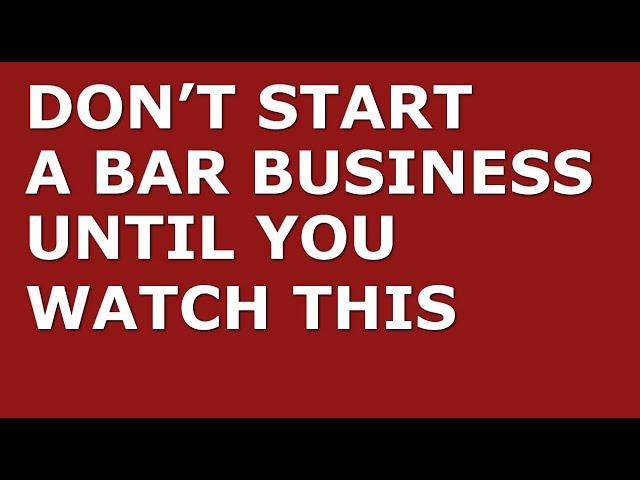 How to Start a Bar Business | Free Bar Business Plan Template Included