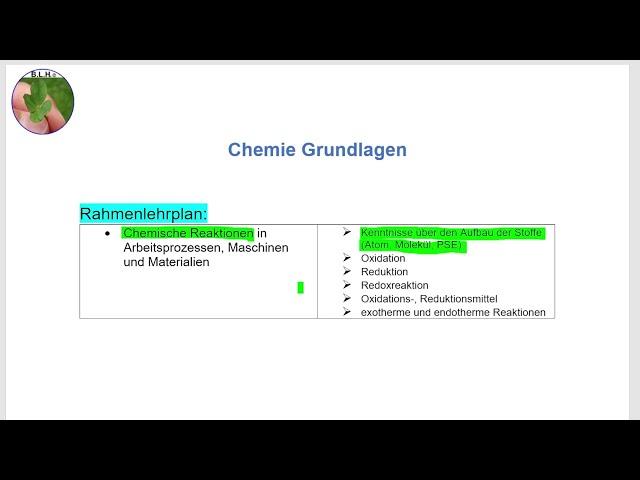 Industriemeister Metall Grundlagen Chemie Teil 1 von 5