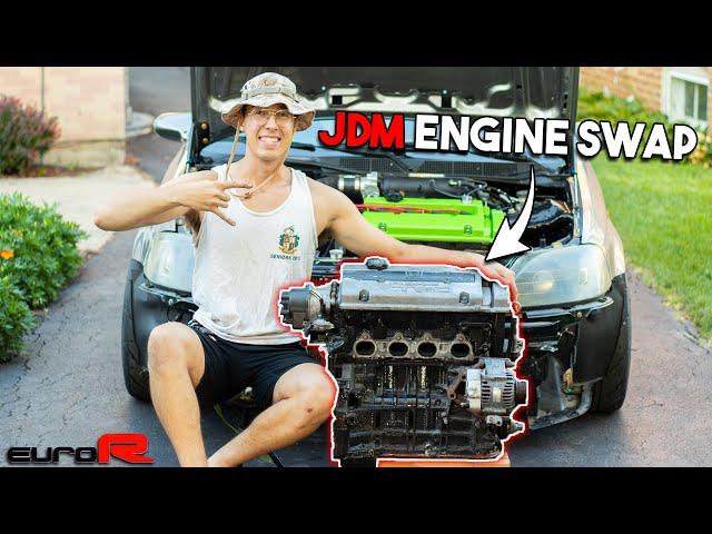 Legendary JDM Honda Big Block Engine Meets Insanely Clean EK Hatch | Boosted John