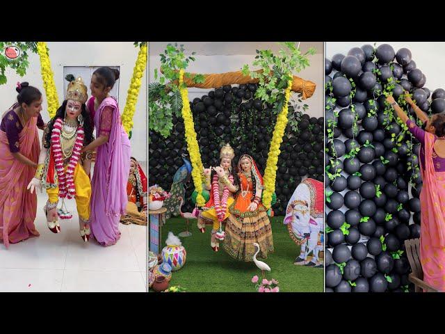 Using Home Items Radha Krishna Making || Eco-friendly idea || Satisfying video