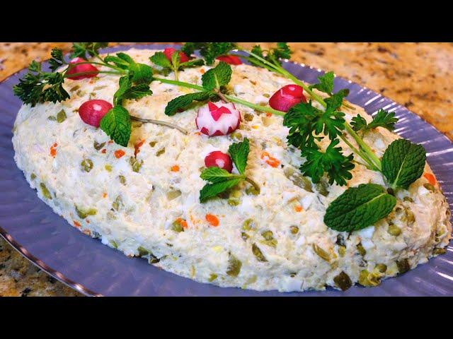 Salad Olivieh (Persian Chicken Salad) - Cooking with Yousef