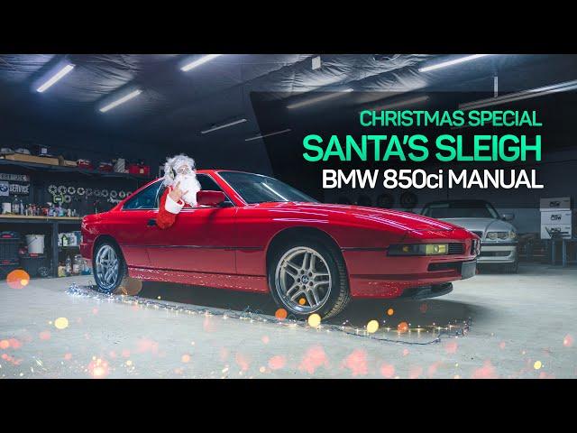 Detailing car for Santa - Brilliantrot 1990 BMW 850Ci Manual