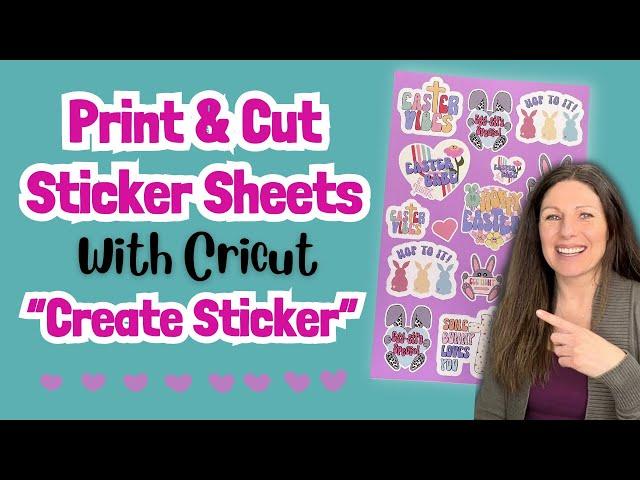 Make Sticker Sheets with Cricut's "Create Sticker" and Teckwrap's Sticker Vinyl using Print then Cut