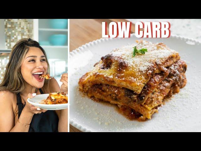 Easy Keto Lasagna with Low Carb Pasta Noodles!