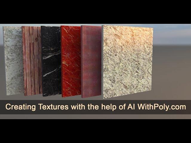 Creating Textures with the help of AI and WithPoly.com