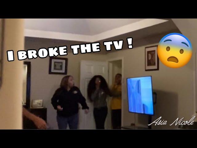 Broken Tv Prank On MY MOM ! | Asia Nicole