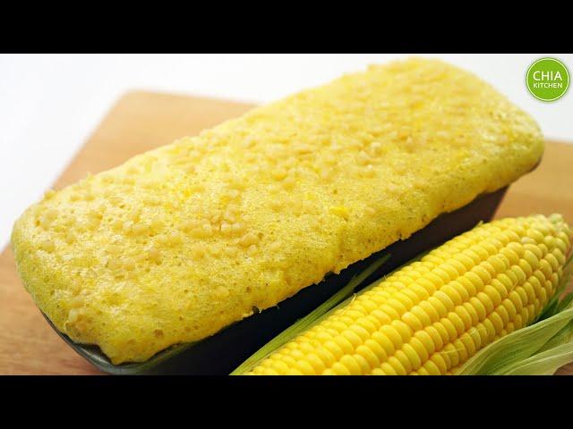 [Vegan] Sweet Corn Soy Milk Steamed Cake 甜玉米豆奶发糕