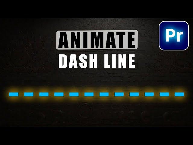 Animated DASHED LINE in Premiere Pro