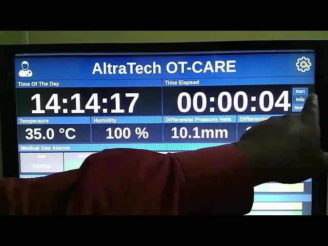 Surgeon Control Panel Touch Screen Develop by AltraTech Automation And Controls