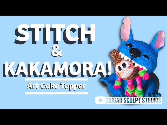Stitch & Kakamora! | Art Cake Topper