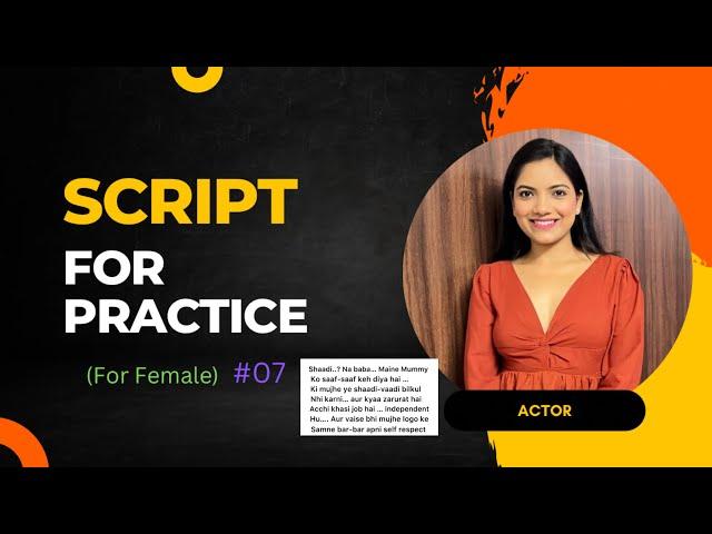 Monologue for Girls to Practice for Audition by Laxmi Kushwaha