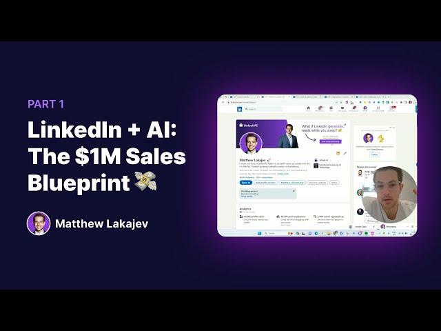 My $1,000,000 LinkedIn System Part 1 (That Generated $80k Sales Last Month)