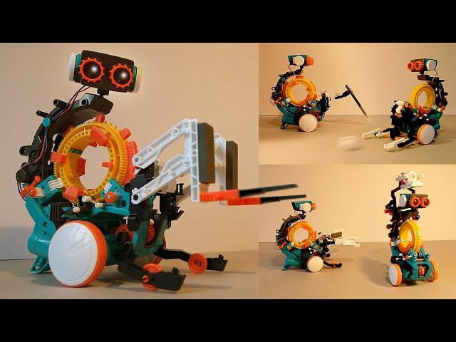 5 in 1 Mechanical Coding Robot // How to Build Step by Step