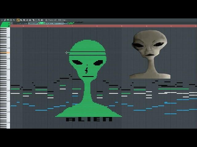 What Speaking Alien Sounds Like - MIDI Art