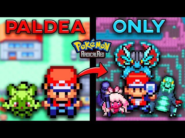 I Tried To Beat The New Radical Red Update With Only Generation 9 Pokemon! (Hard Rom Hack)