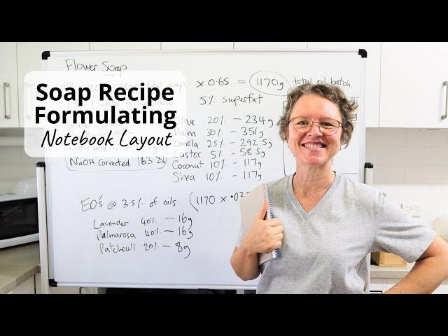 Soap Recipe Formulating - My Notebook Layout - Time for an update!