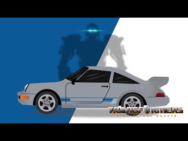 STICK NODES | Transformers ROTB Mirage Car Pack Movieclip Download(in description)