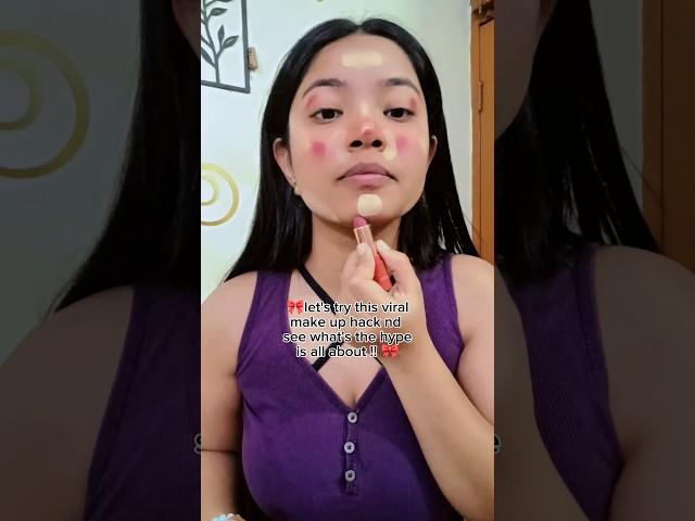 Let's try this viral make up hack #koreanmakeup #koreanhack #makeup #tutorial #kcosmetics #kbeauty