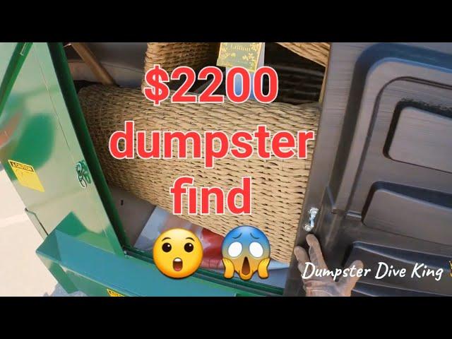 Epic $2200 dollar dumpster dive find!! Wait for the last dumpster!