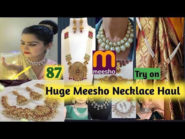 *HUGE* Meesho Necklace Haul | Best Quality Jewellery sets #meesho #necklace #meeshohaul #youtube