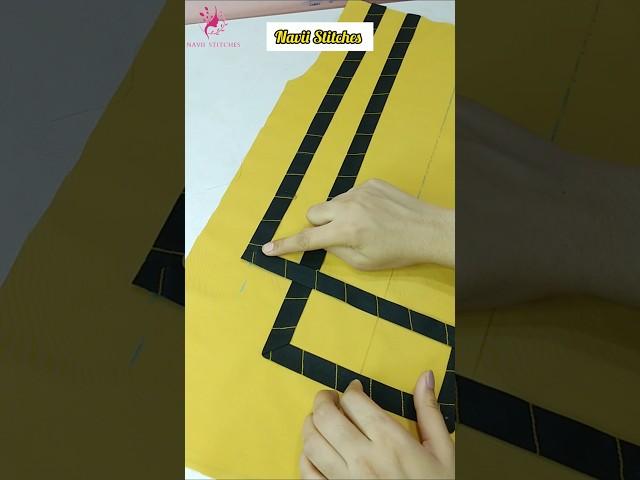 corner making front side Design idea Using Sewing Tips And Tricks #shorts #shortsfeed #sewinghacks