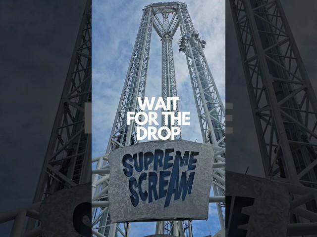 Would you RIDE this? 252 feet in the air. 50 mph drop. YES or NO? #themepark #extremerides