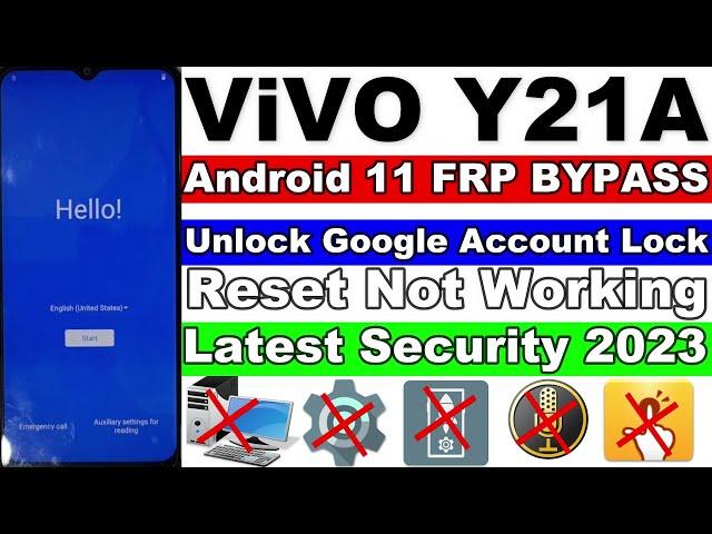 Vivo Y21A FRP Bypass Android 11 Latest Security 2023 Without Pc | Settings Not Open | No Activity La