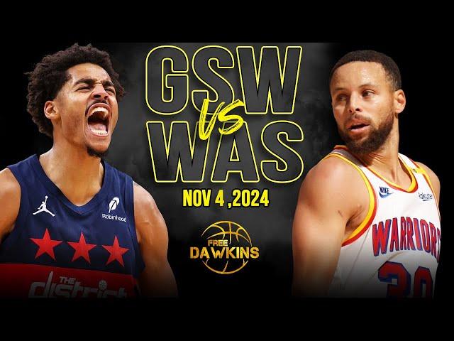 Golden State Warriors vs Washington Wizards Full Game Highlights | Nov 4, 2024 | FreeDawkins