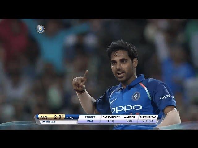 Bhuvaneshwar Kumar's Classic Swing Bowling Opening Spell vs Australia 2nd Odi 2017 , Kolkata