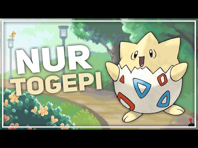 Kann ich nur mit Togepi Pokémon Alpha Saphir durchspielen?