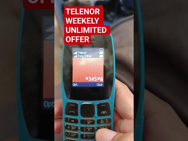 Now get Weekly Ultimate Offer.weekely Dial *345*69# to activate #viralvideo #smartphone #telenor .