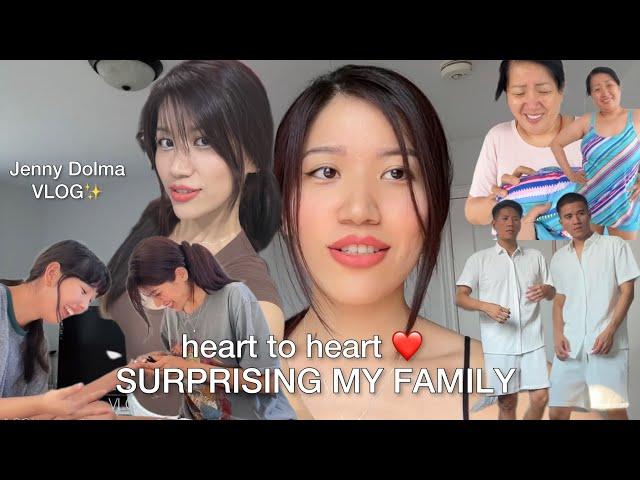 heart-to-heart talk, surprising my family, their first trip ever! ️ [eng]