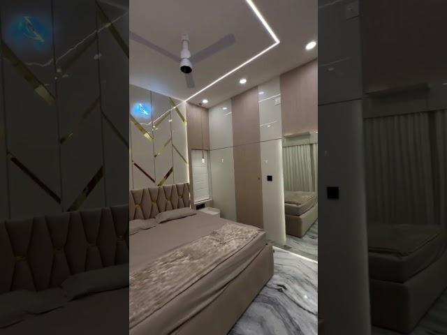 2bhk best interior solution at noida | bedroom design at cleo county noida |bedroom sliding wardrobe