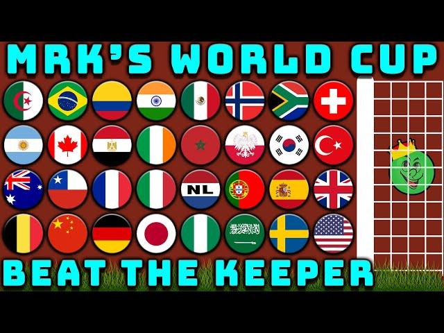 Beat the Keeper MRK's World Cup Marble Race Tournament 11 / Marble Race King