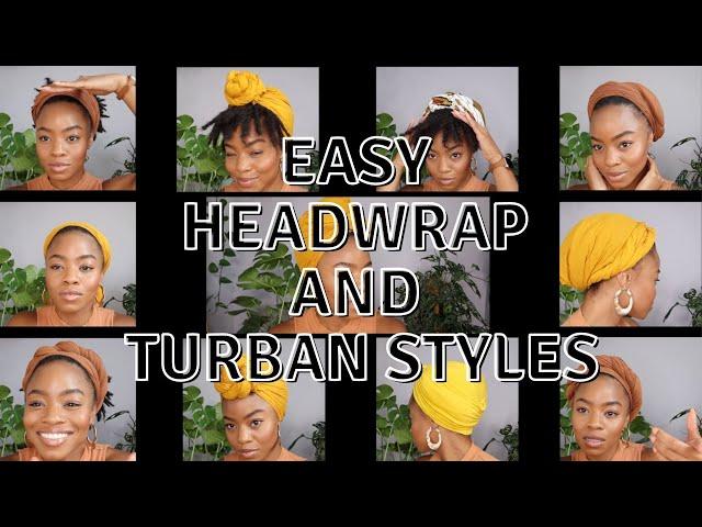 How I Style My Headwraps | Beginner Friendly | Starter Locs