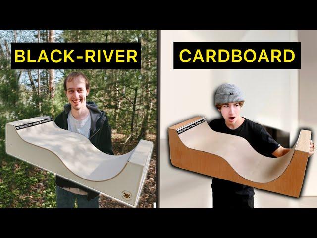 CARDBOARD BLACKRIVER FINGERBOARD RAMP!