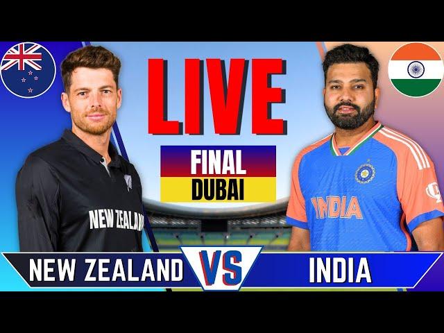 India vs New Zealand, Final | Live Cricket Match | IND vs NZ Live Match | Champions Trophy Final