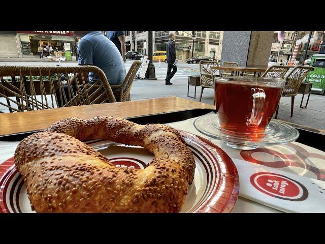 NYC: Simit Sarayi in the US, How does it compare to the original in Turkey?  90TL for simit and çay?