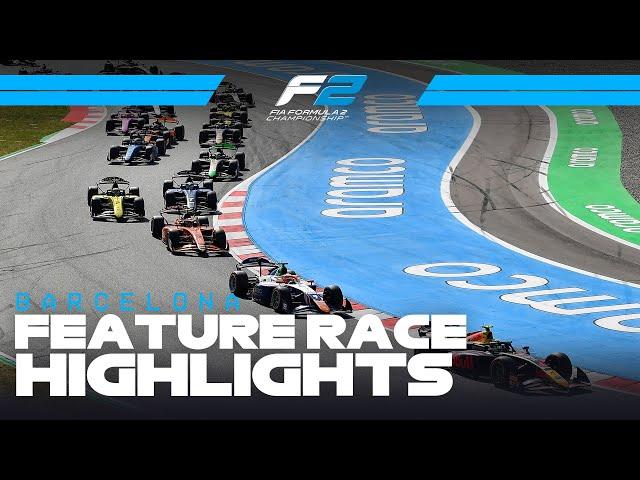 F2 Feature Race Highlights | 2025 Spanish Grand Prix