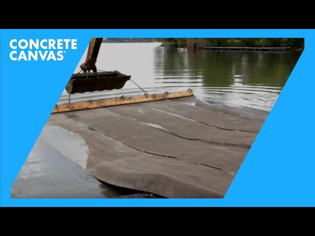 Concrete Canvas (CC) Boat Ramp Extension - East Fork Lake, IL, USA