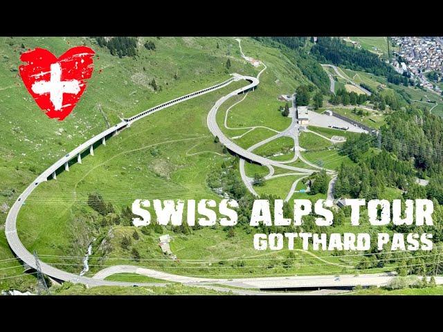 Goldwing Motorcycle Tour. Gotthard Pass