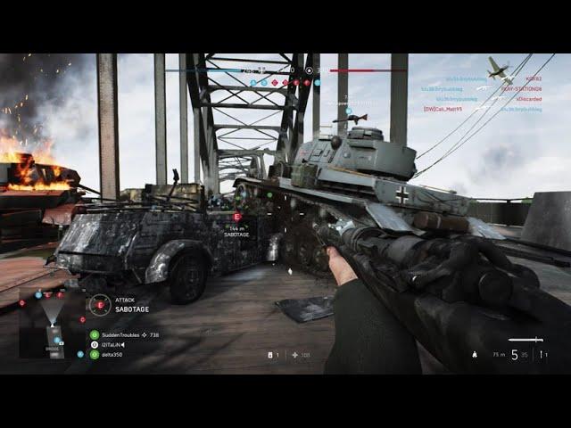 Battlefield 5: Kar98k Iron Sight Gameplay (No Commentary)